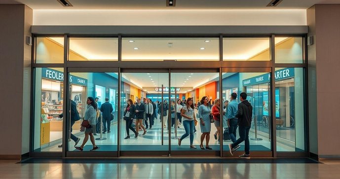 Como a Porta Automática Shopping Transforma a Experiência de Compras