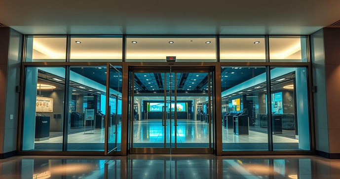 Portas automáticas de vidro: descubra suas vantagens e funcionalidades