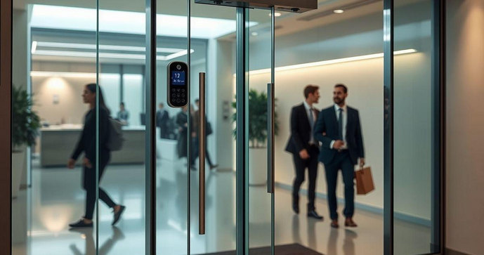 Porta de vidro automática com sensor transforma acessibilidade e modernidade em seu espaço